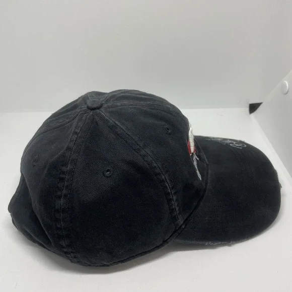 NEW Bobby Labonte BL distressed Black Cap official Race Shop Racing Sample Hat - Picture 3 of 7